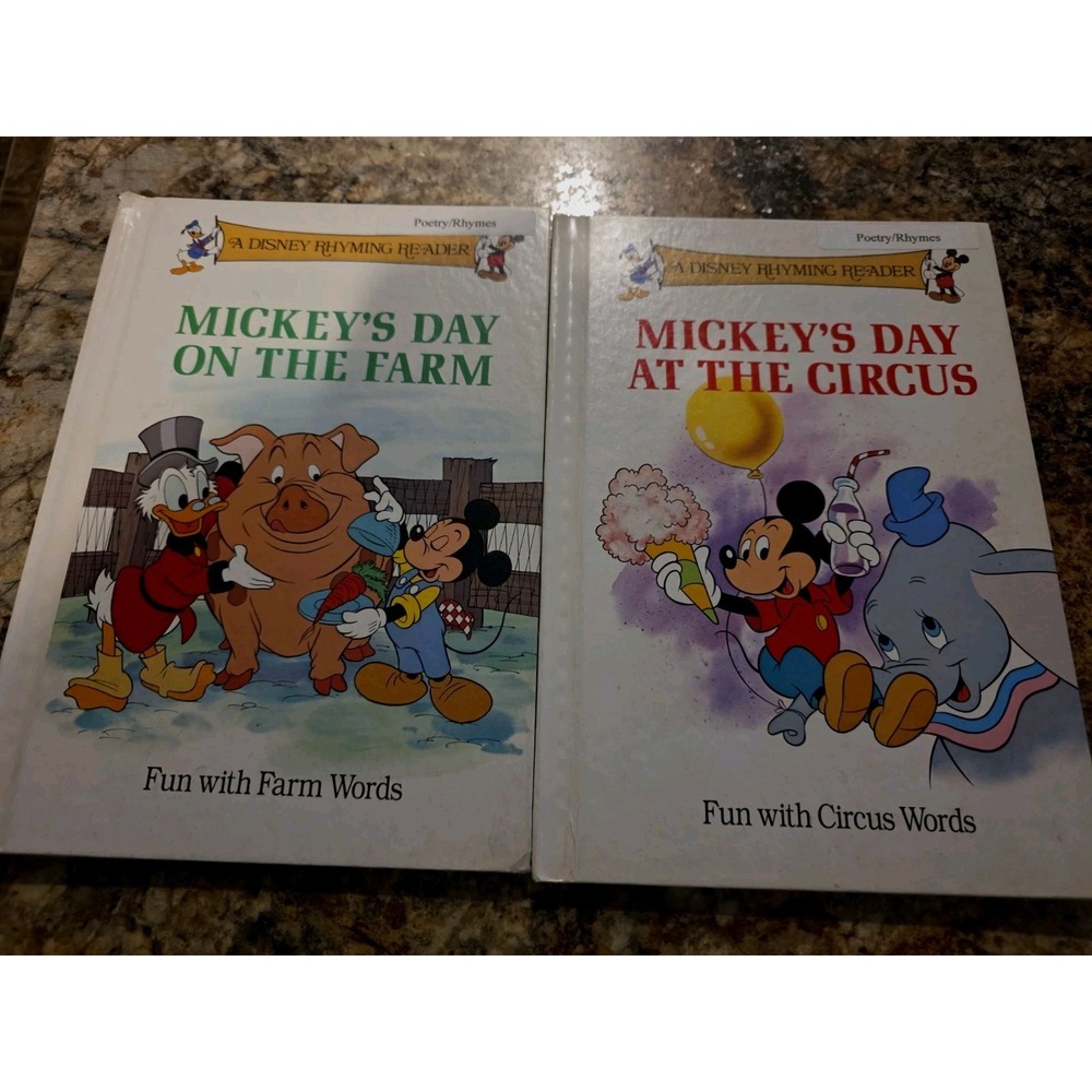 VINTAGE 1988 Disney Mickey Mouse Day at the Circus. Donald Duck. Lot Of 3!